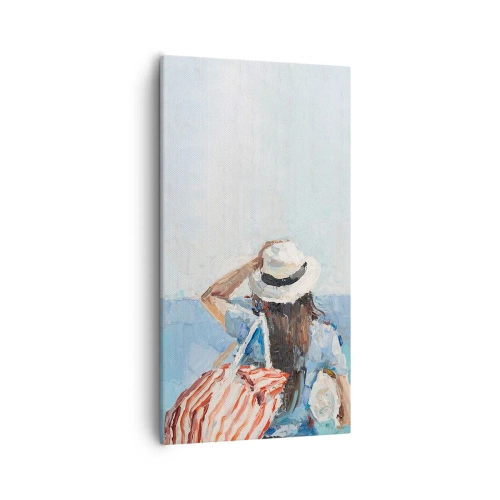 Impression sur toile - Image sur toile - Bienvenue à vos vacances - 55x100 cm