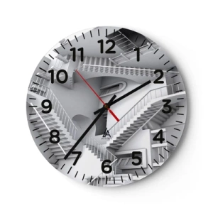 Horloge murale - Pendule murale - Paradoxes spatiaux - 30x30 cm