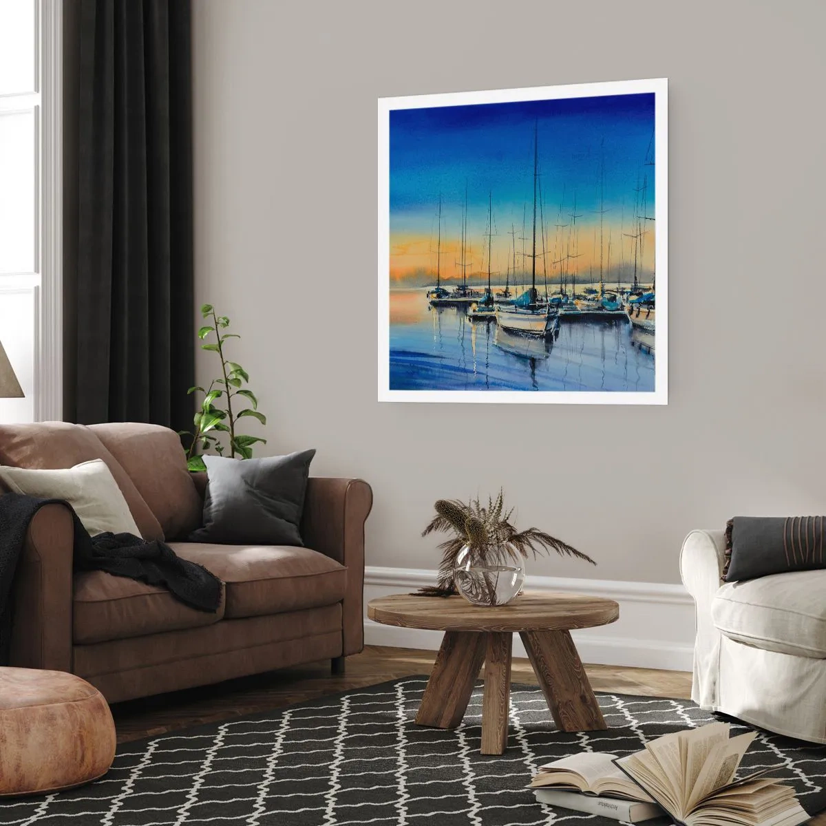 Affiche - Poster - Fin d'une belle journée - 60x60 cm