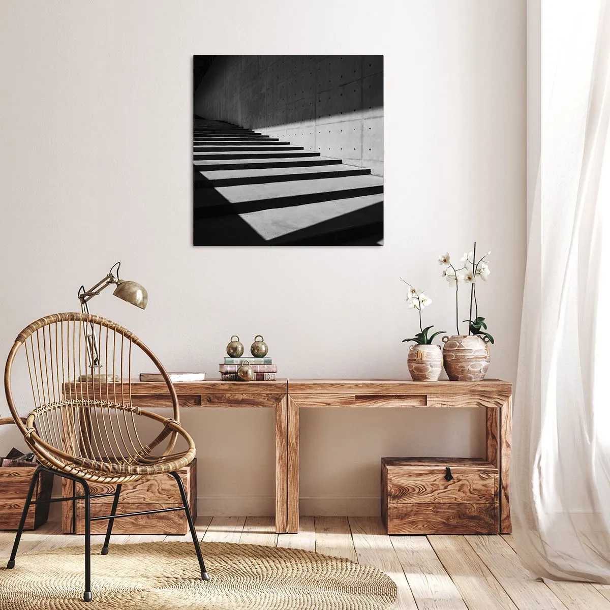 Impression sur toile - Image sur toile - La beauté brute du modernisme - 30x30 cm