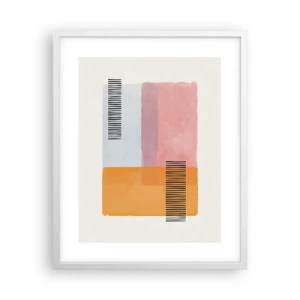 Affiche dans un cadre blanc - Poster - D'un coin à l'autre - 40x50 cm