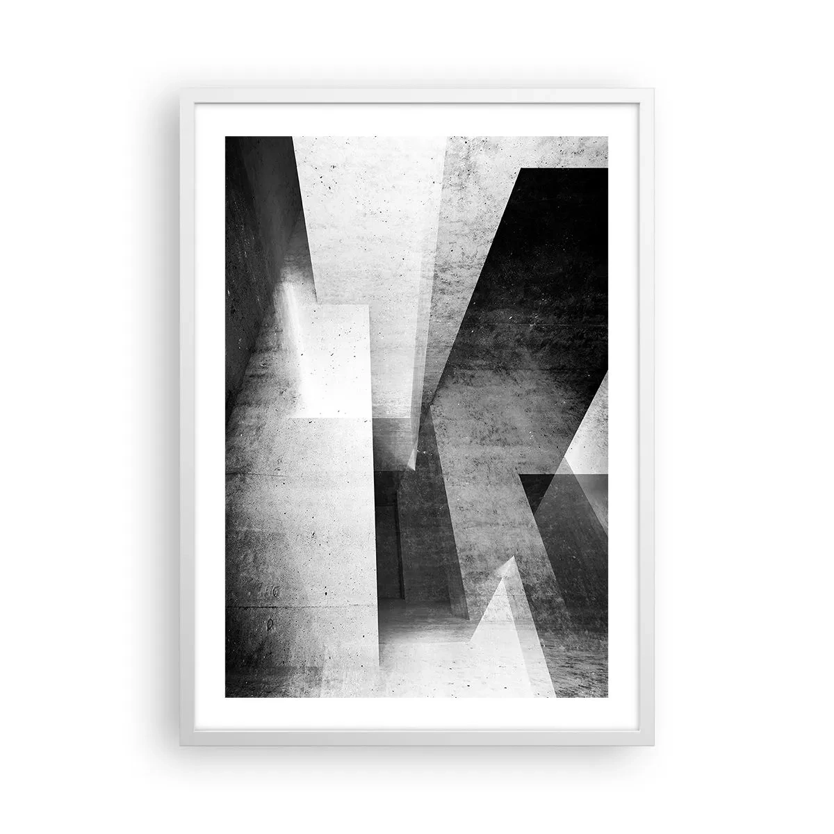 Affiche dans un cadre blanc - Poster - Structure de l'espace - 50x70 cm