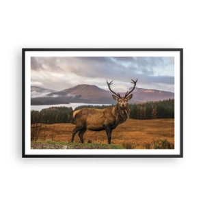 Affiche dans un cadre noir - Poster - Majesté de la nature - 91x61 cm