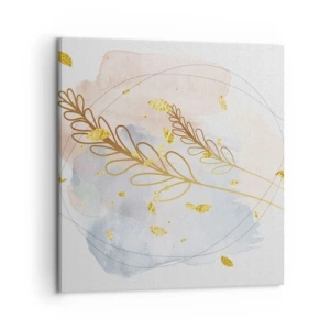 Impression sur toile - Image sur toile - Explosion d'or - 50x50 cm