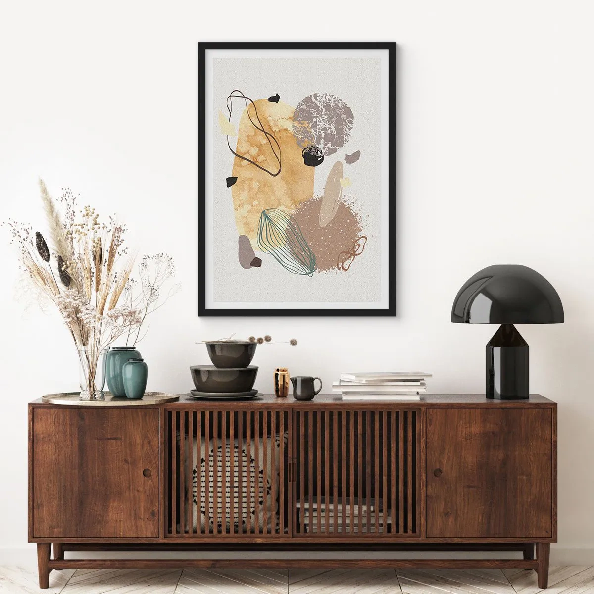Affiche dans un cadre noir - Poster - Plumcologie appliquée - 30x40 cm