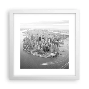 Affiche dans un cadre blanc - Poster - Comment ne pas aimer ? - 30x30 cm