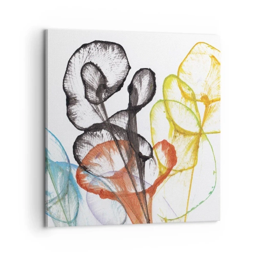 Impression sur toile - Image sur toile - Fleurs avec une âme - 60x60 cm