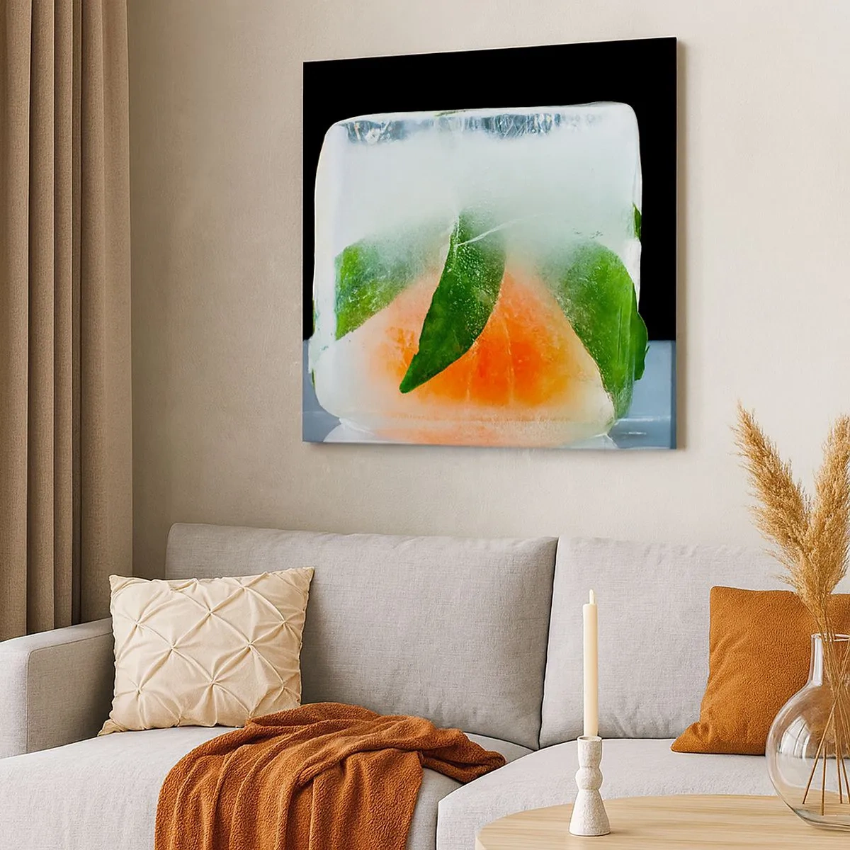 Impression sur toile - Image sur toile - Fraîcheur et rafraîchissement - 30x30 cm