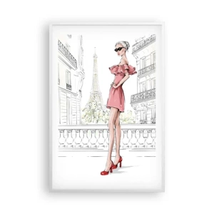 Affiche dans un cadre blanc - Poster - Art de la mode - 61x91 cm