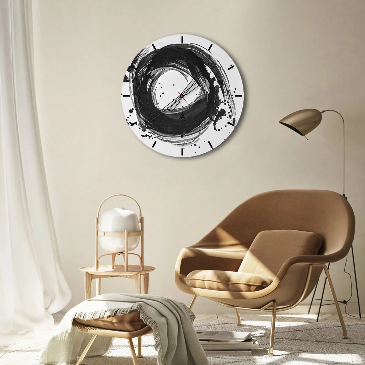 Horloge murale - Pendule murale - Le tourbillon de la création - 30x30 cm