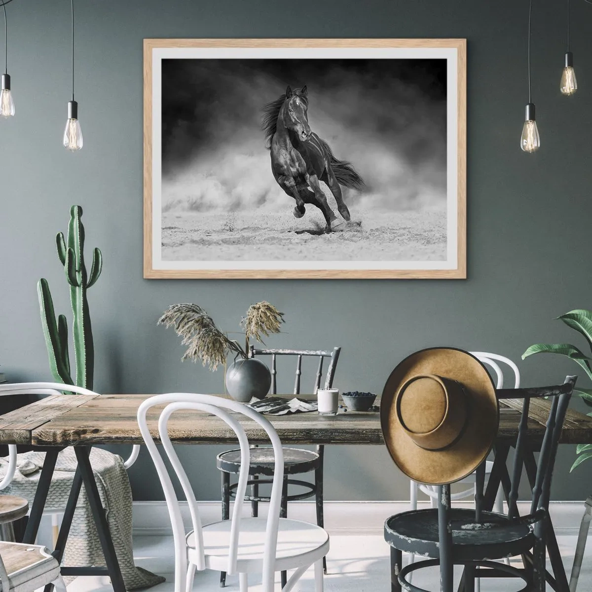 Affiche dans un chêne clair - Poster - Digne de l'émir lui-même - 40x30 cm