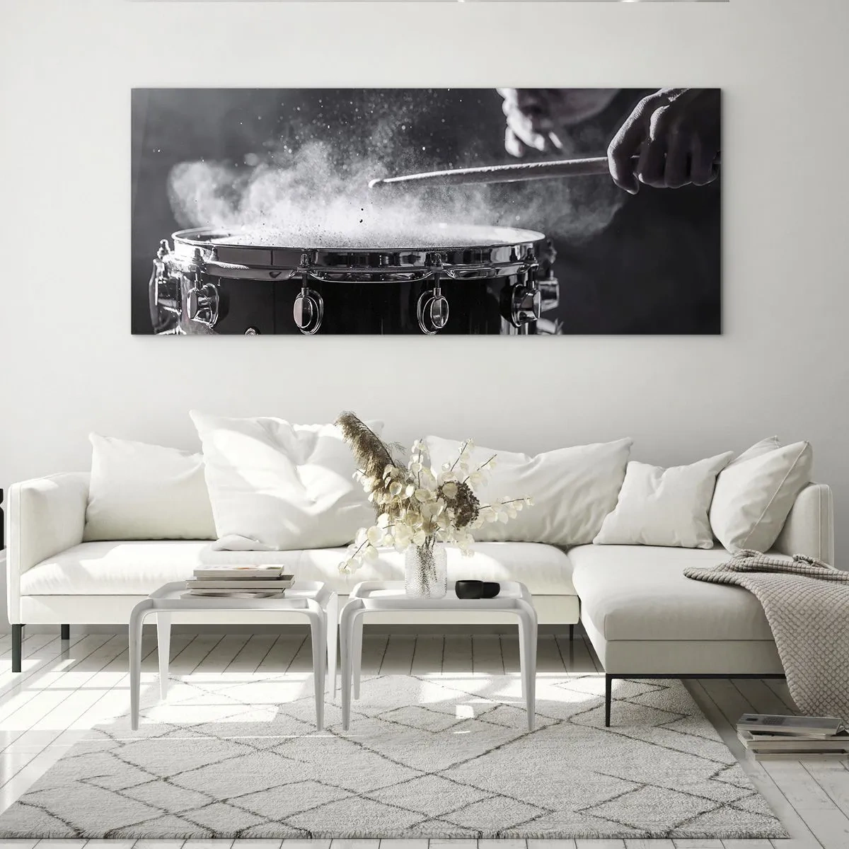 Impression sur verre - Image sur verre - Tempo de la musique - 90x30 cm