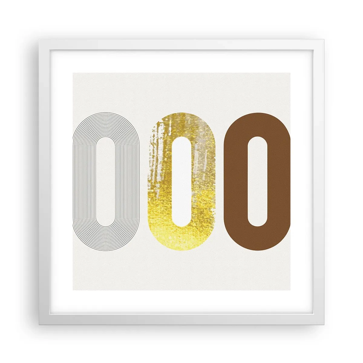 Affiche dans un cadre blanc - Poster - Ooo! - 40x40 cm