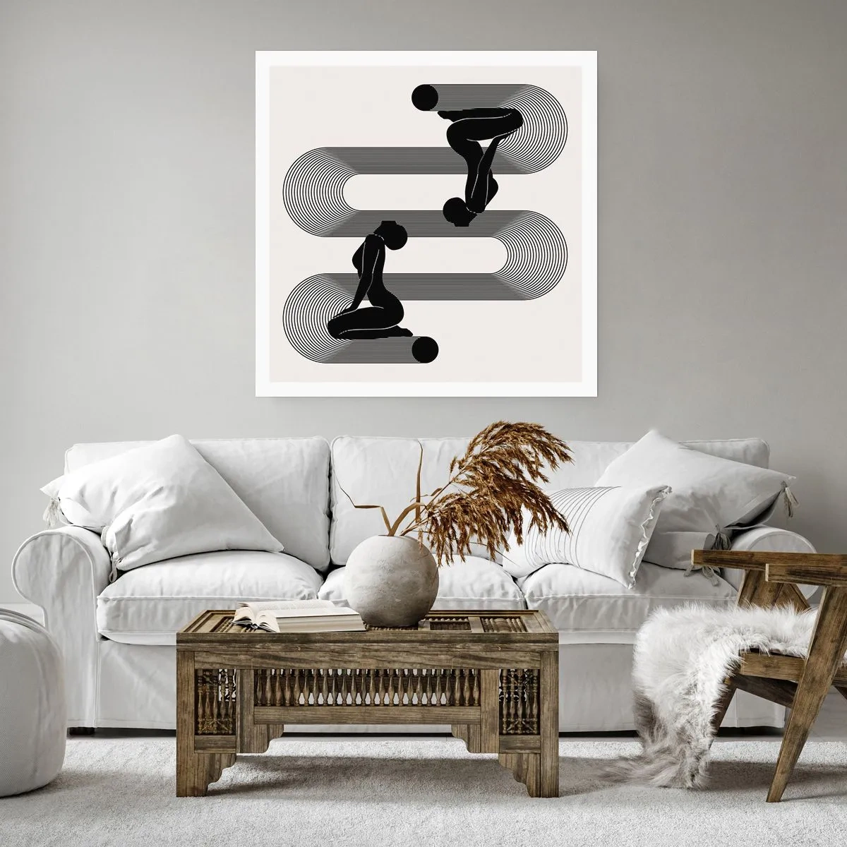 Affiche - Poster - Symétrie sensuelle - 60x60 cm