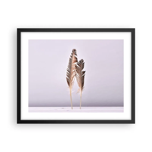 Affiche dans un cadre noir - Poster - Face au néant - 50x40 cm