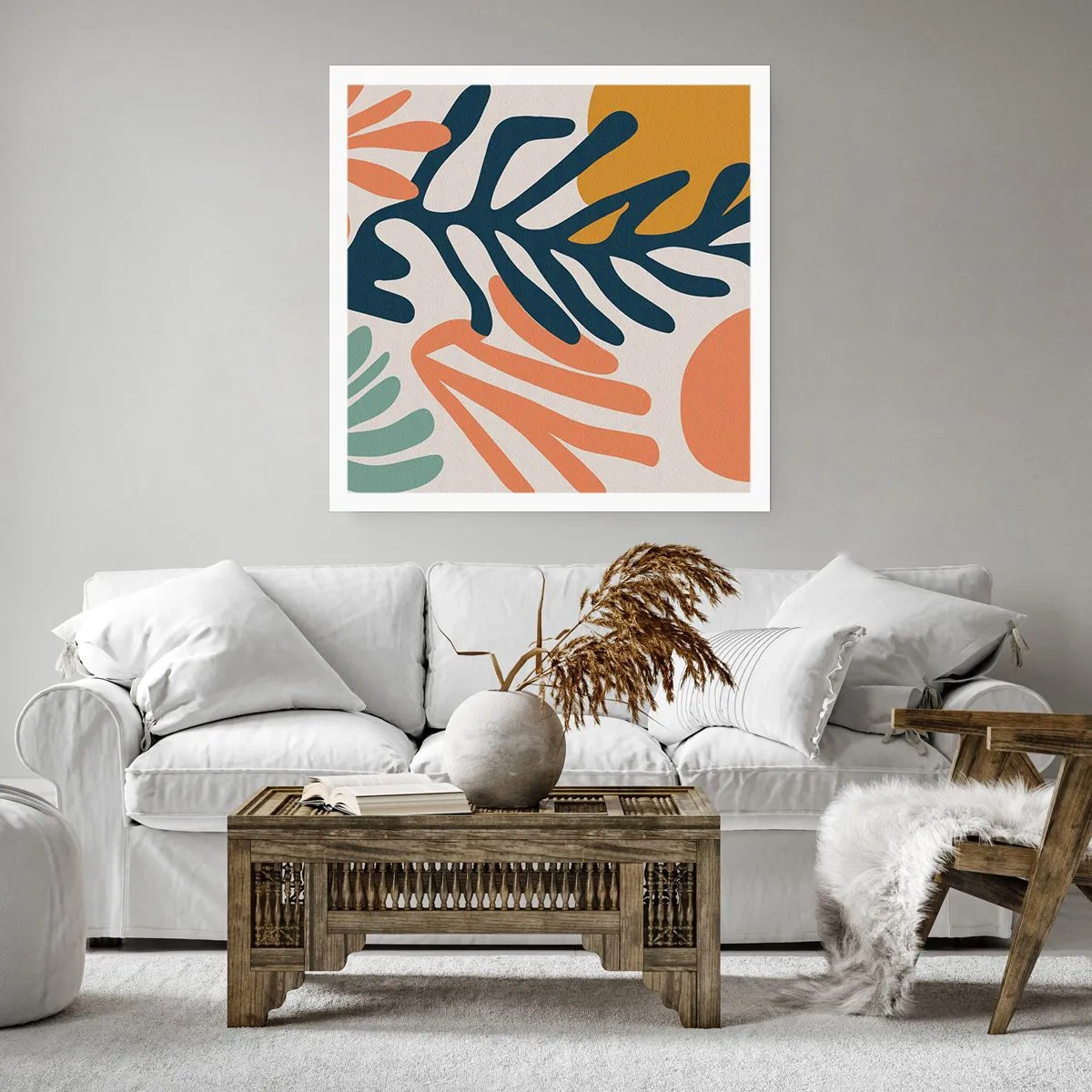 Affiche - Poster - Mers de corail - 60x60 cm