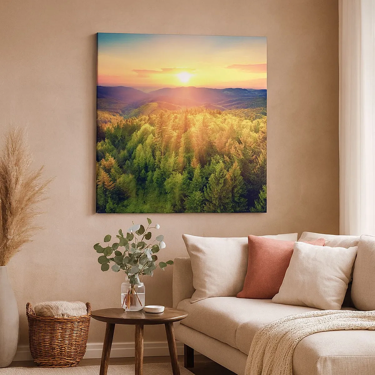 Impression sur toile - Image sur toile - Monts et sommets - 30x30 cm