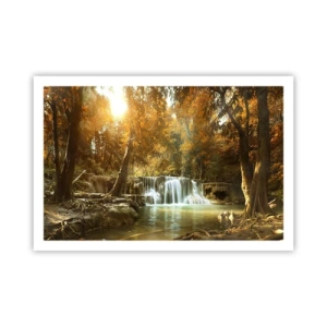 Affiche - Poster - Cascade du parc - 91x61 cm