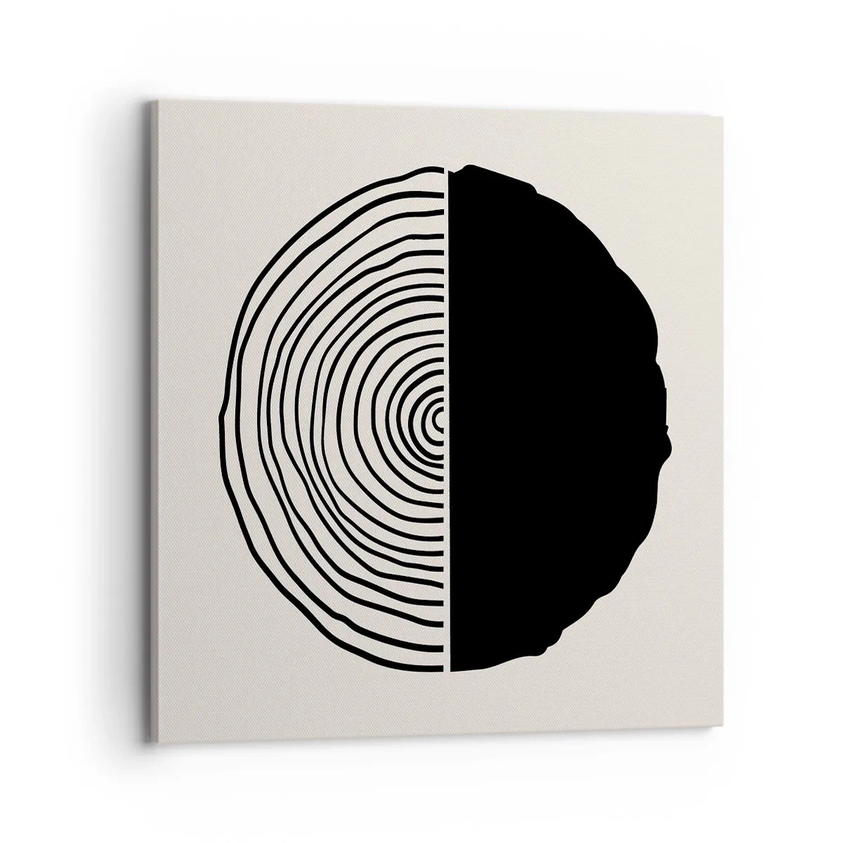 Impression sur toile - Image sur toile - Moitié-moitié - 70x70 cm