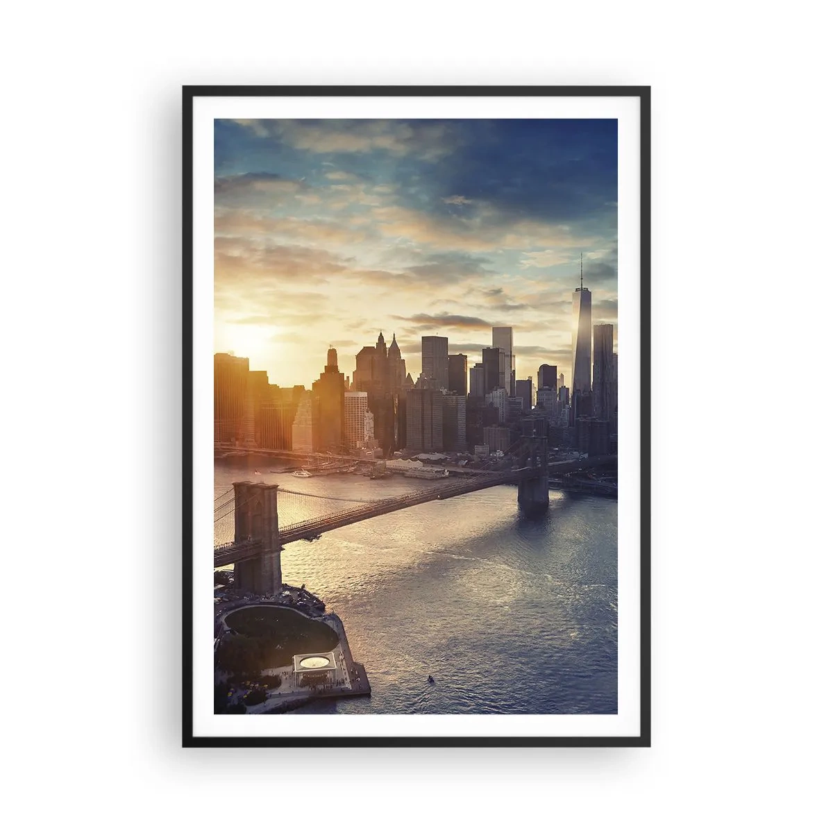 Affiche dans un cadre noir - Poster - Monument de la culture occidentale - 70x100 cm