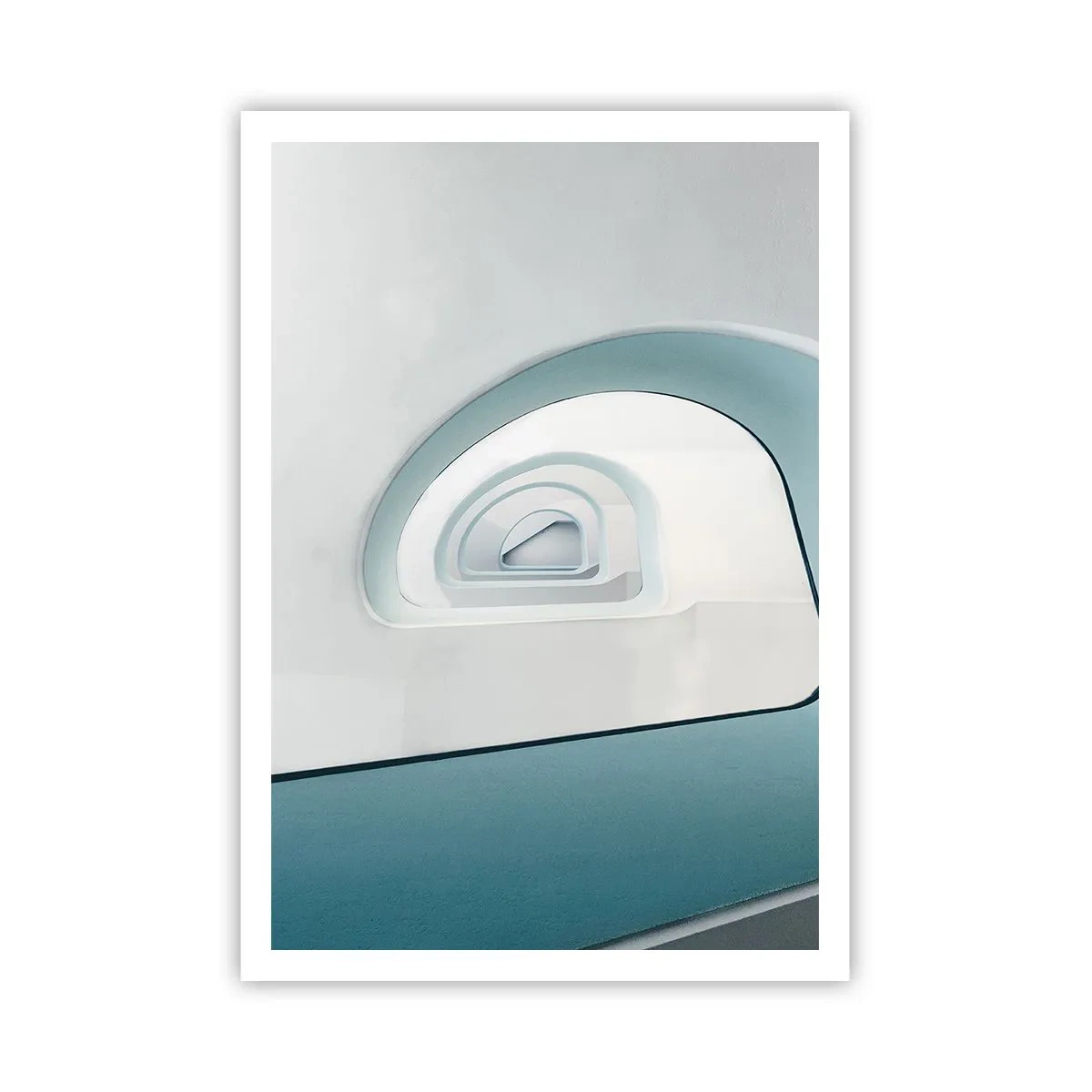 Affiche - Poster - Au profondeur du bleu - 70x100 cm