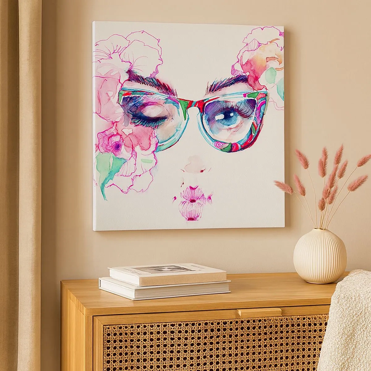 Impression sur toile - Image sur toile - Une promesse tentante - 30x30 cm