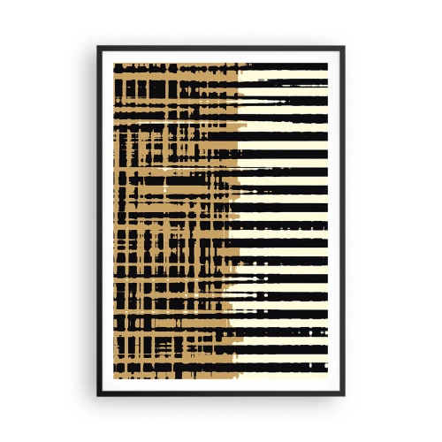 Affiche dans un cadre noir - Poster - Abstraction architecturale - 70x100 cm
