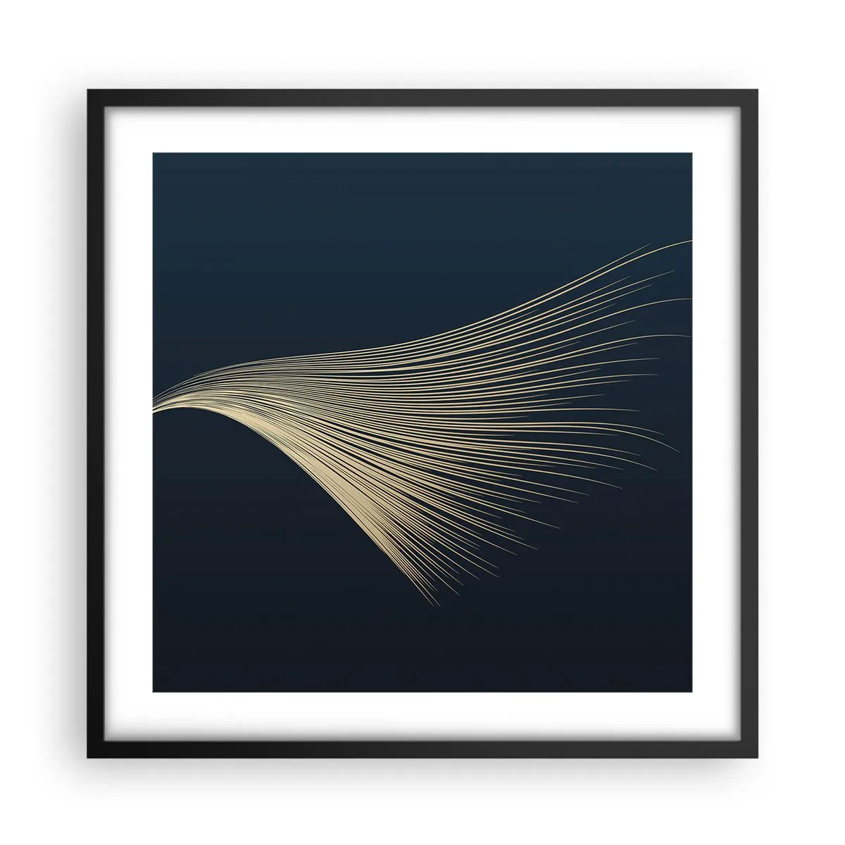 Affiche dans un cadre noir - Poster - Comme les cheveux d'un ange - 50x50 cm