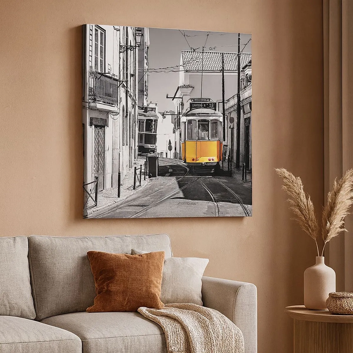 Impression sur toile - Image sur toile - L'âme de Lisbonne - 30x30 cm