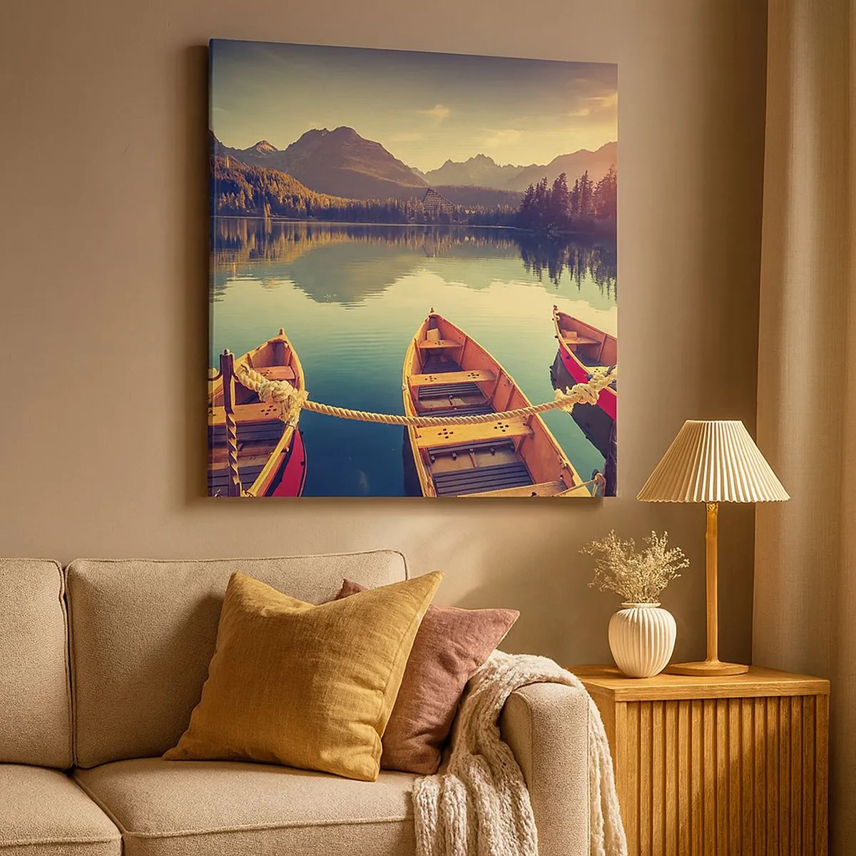 Impression sur toile - Image sur toile - Vivre selon ses règles - 30x30 cm