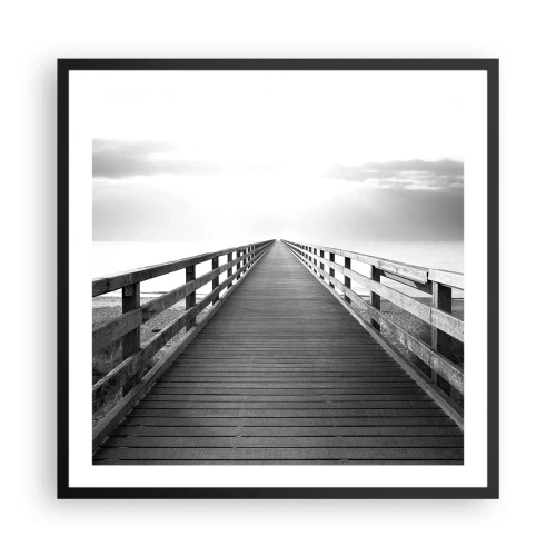 Affiche dans un cadre noir - Poster - A perte de vue... - 60x60 cm