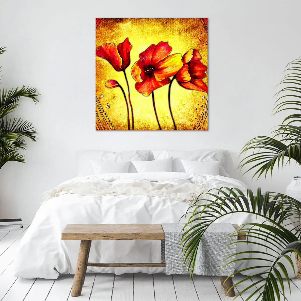Impression sur toile - Image sur toile - Dans la décoration Art Nouveau - 30x30 cm