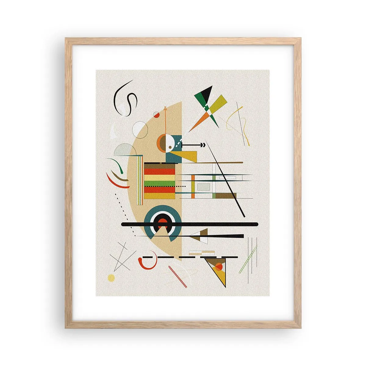 Affiche dans un chêne clair - Poster - Et le monde s’amuse - 40x50 cm