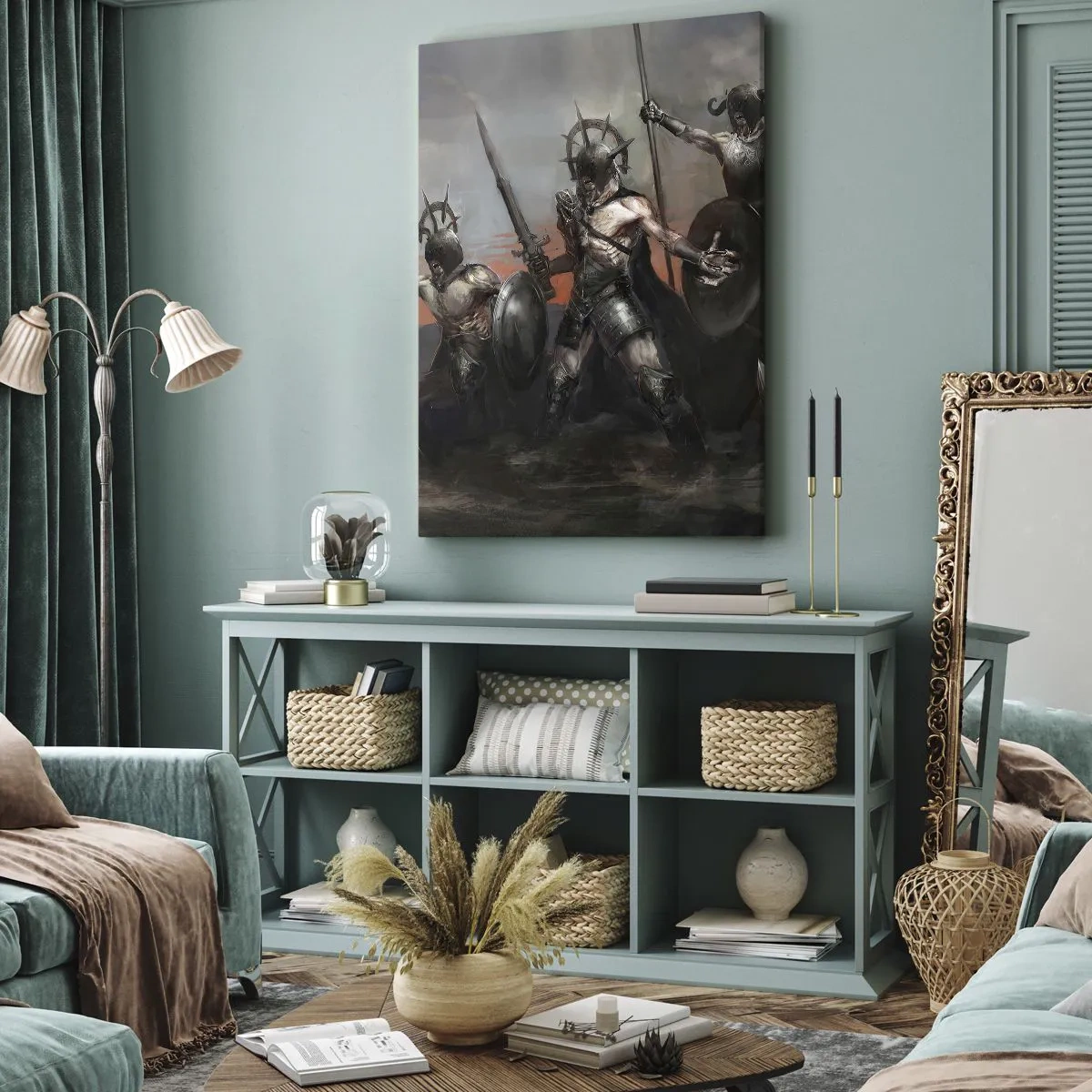 Impression sur toile - Image sur toile - Avec ou sur un bouclier - 65x120 cm