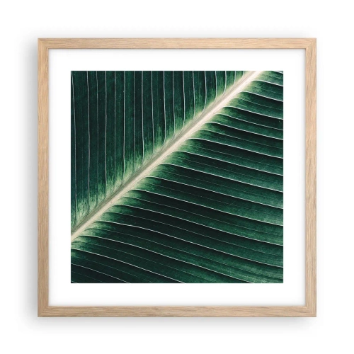Affiche dans un chêne clair - Poster - Le rythme de la nature - 40x40 cm