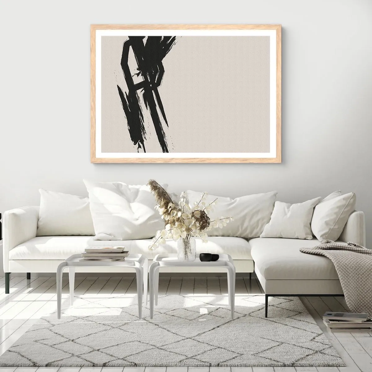 Affiche dans un chêne clair - Poster - Ruée imparable - 91x61 cm