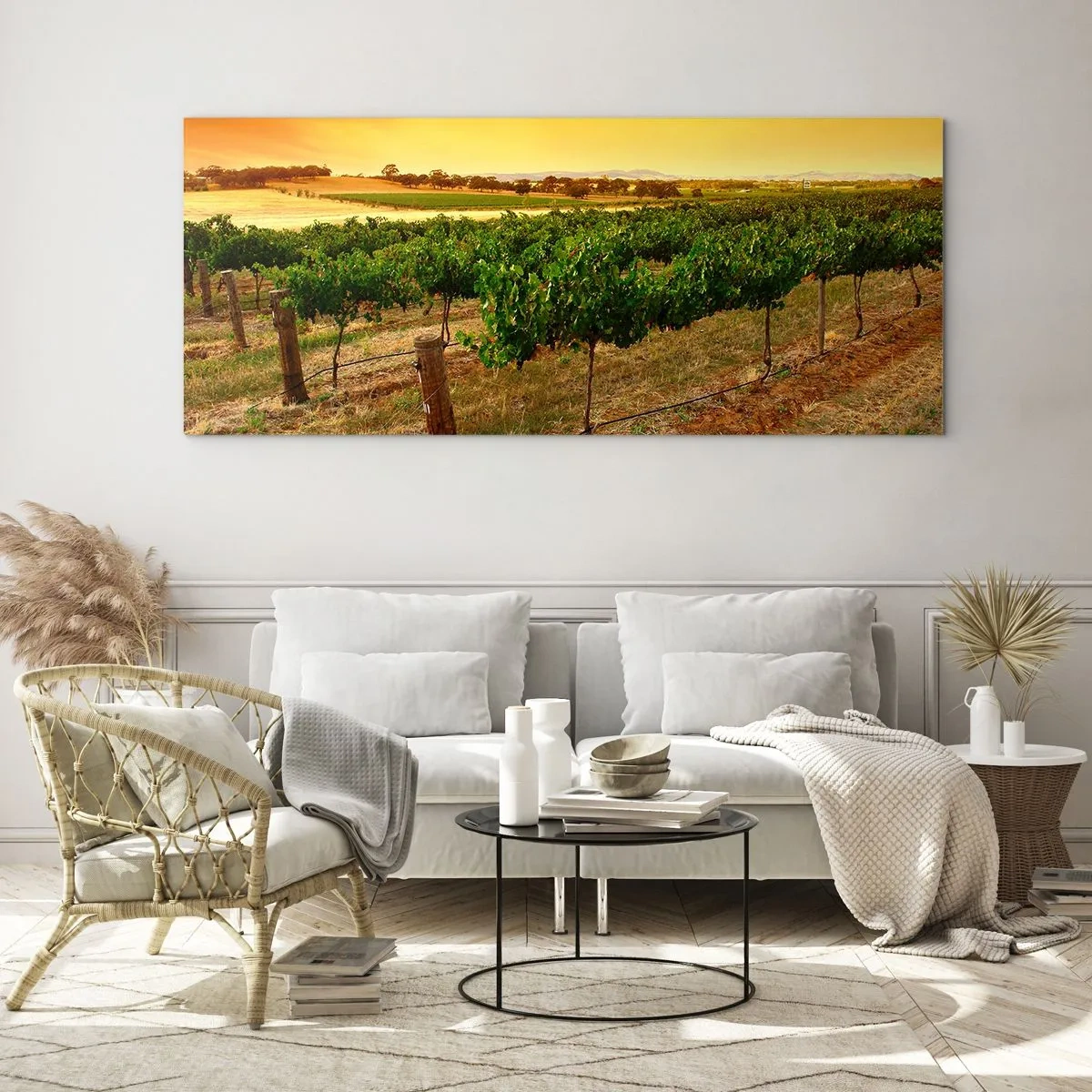 Impression sur verre - Image sur verre - S'abreuver du soleil - 100x40 cm