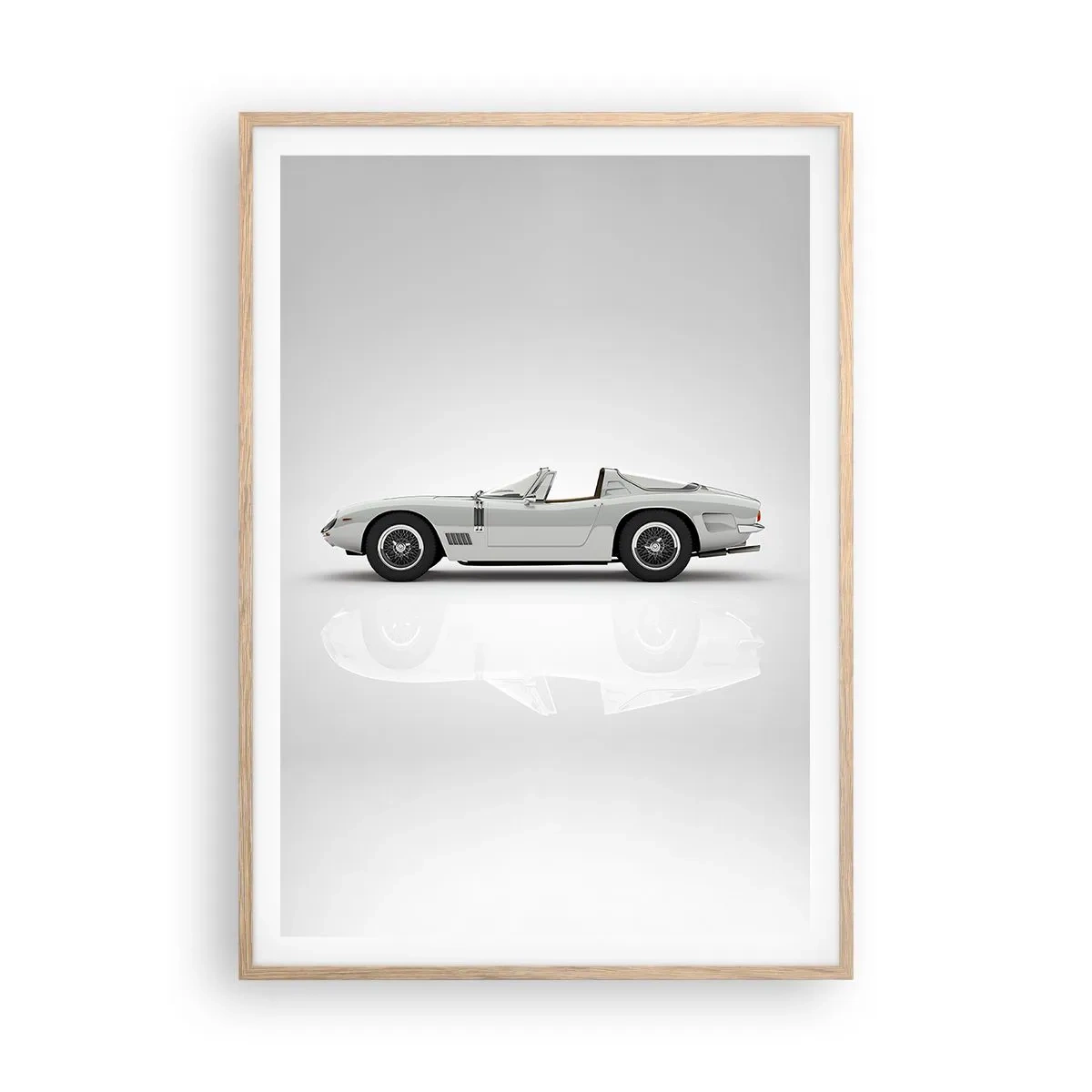 Affiche dans un chêne clair - Poster - Promesse de plaisir - 70x100 cm