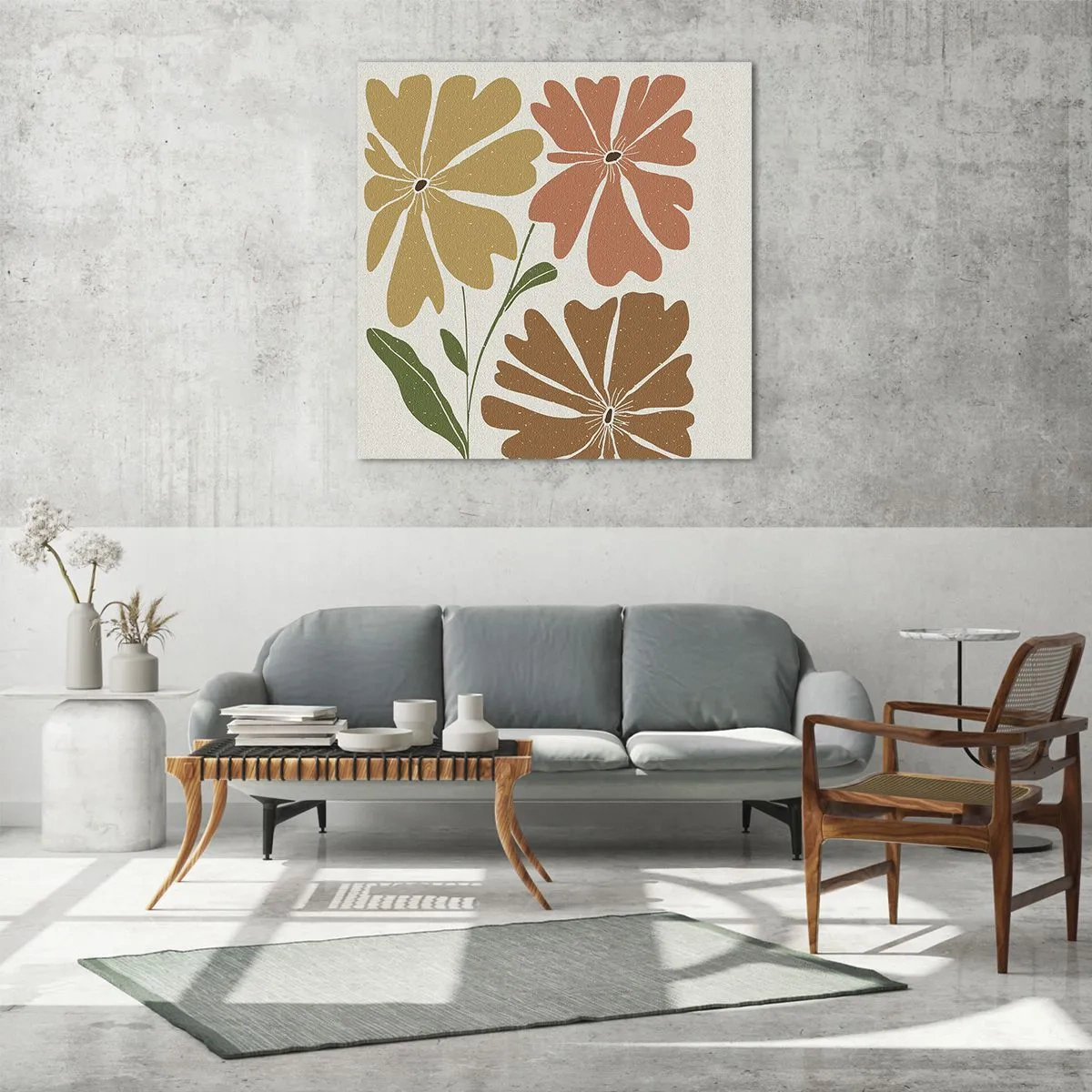 Impression sur verre - Image sur verre - Nature et géométrie - 50x50 cm