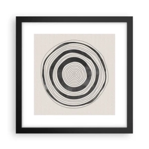 Affiche dans un cadre noir - Poster - Ce qui est important c'est ce qu'il y a entre les deux - 30x30 cm