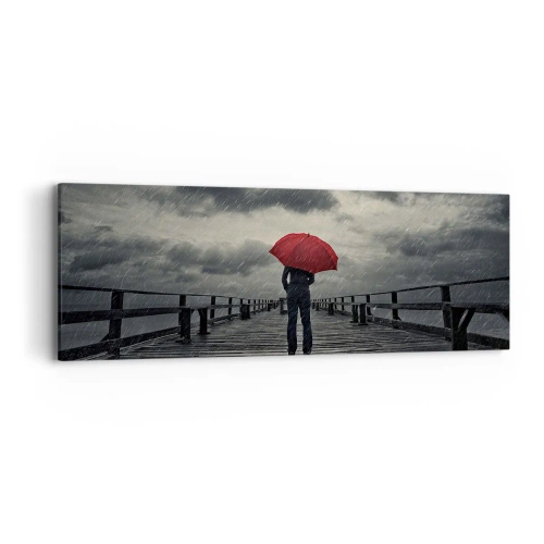 Impression sur toile - Image sur toile - Peu importe qu'il pleuve - 90x30 cm