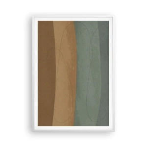 Affiche dans un cadre blanc - Poster - Composition horizontale - 70x100 cm