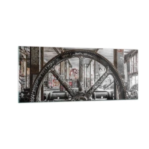 Impression sur verre - Image sur verre - Vie secrète d'une usine - 100x40 cm