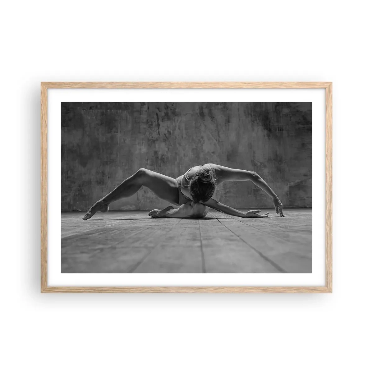 Affiche dans un chêne clair - Poster - Symétrie trouvée - 70x50 cm