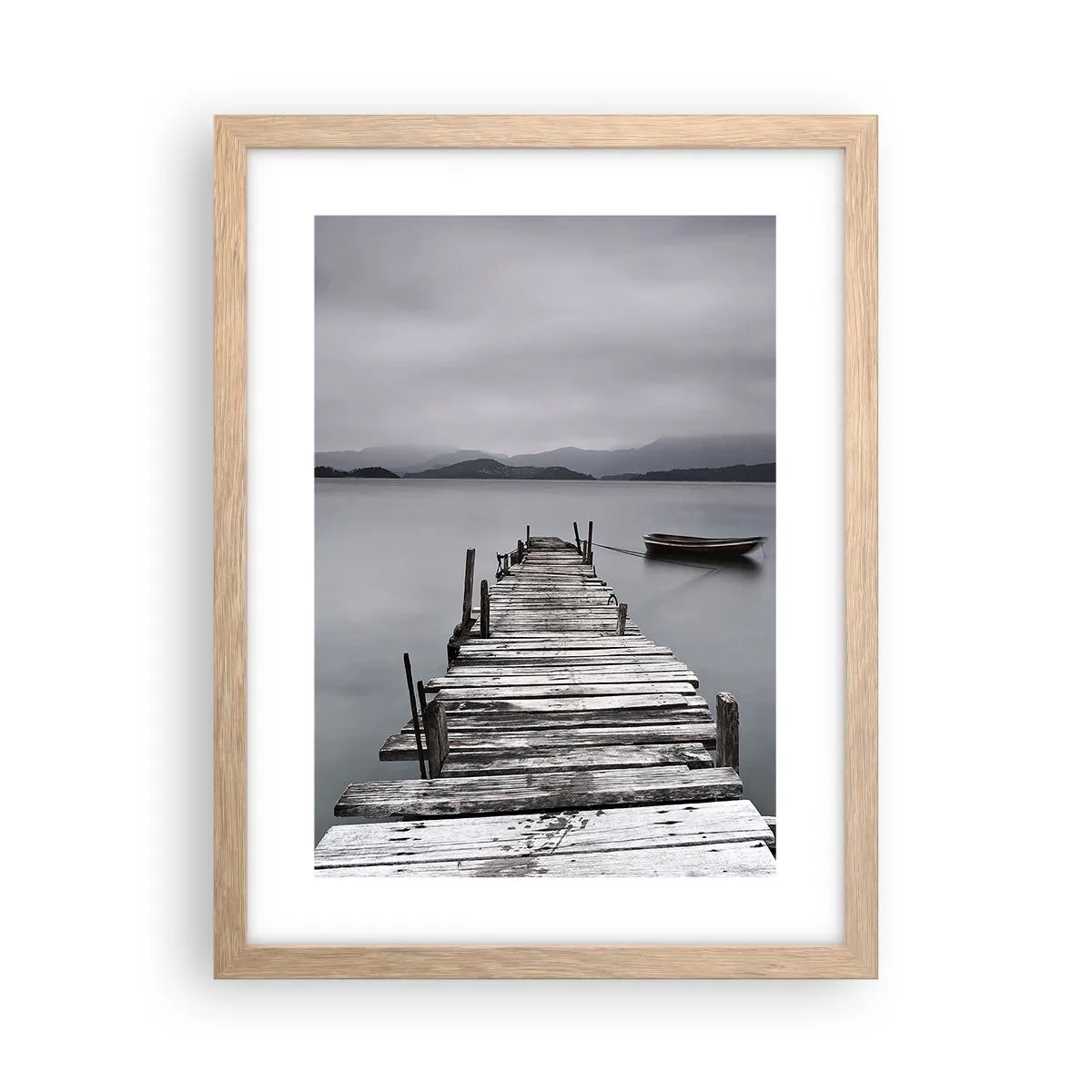 Affiche dans un chêne clair - Poster - Tu peux partir demain - 30x40 cm