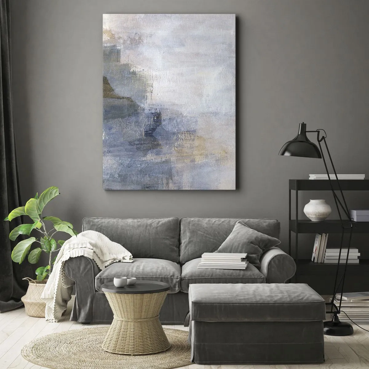 Impression sur toile - Image sur toile - Tonalités et accords de couleur - 55x100 cm