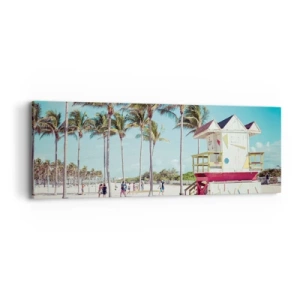 Impression sur toile - Image sur toile - Une belle journée devant toi - 90x30 cm