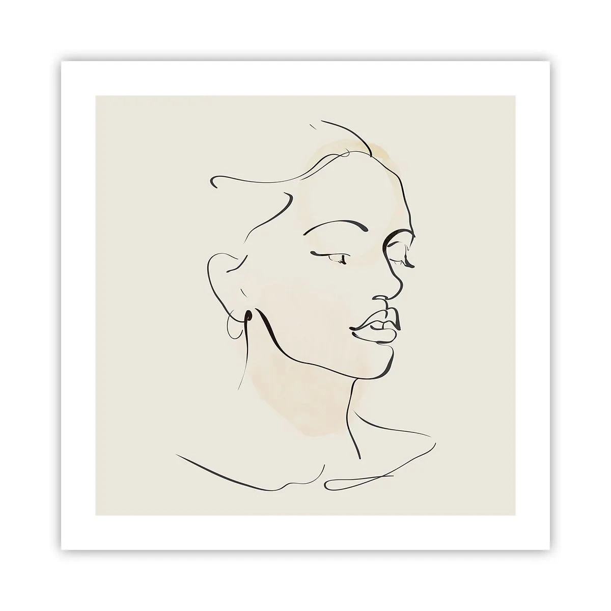 Affiche - Poster - Une ligne certaine - 50x50 cm