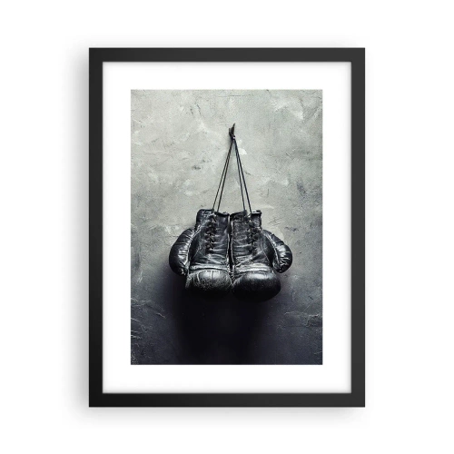 Affiche dans un cadre noir - Poster - Un temps pour se battre et un temps pour la paix - 30x40 cm