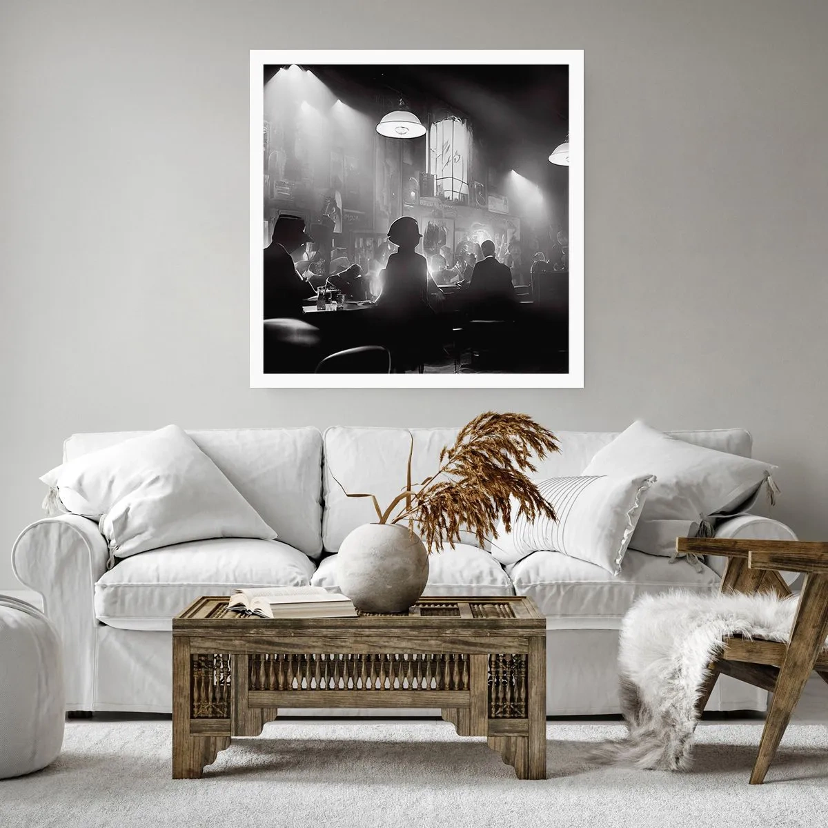 Affiche - Poster - Dans une ambiance jazz - 40x40 cm